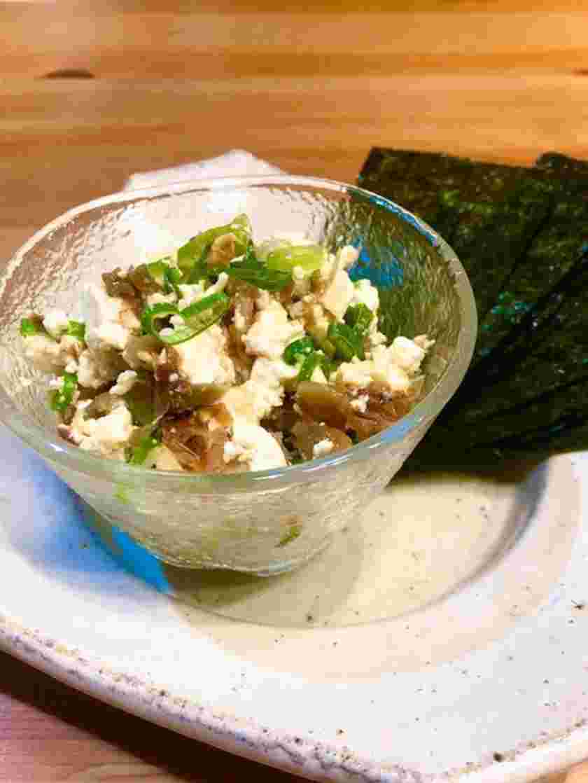 天津飯の献立に合うザーサイ豆腐
