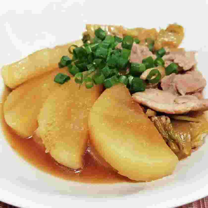 たけのこご飯に合う献立（豚バラ白菜大根）