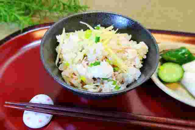鯛めしと漬物