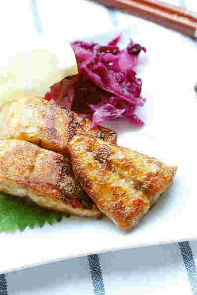 塩サバのカレー焼き