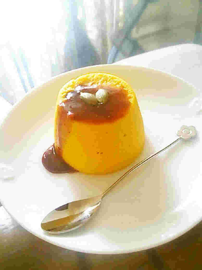 ココナッツクリームで代用したかぼちゃのココナッツプリン