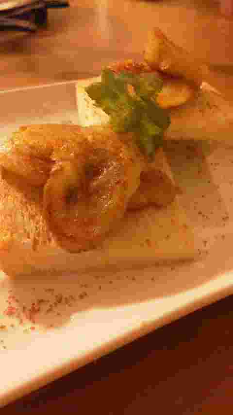 青いバナナを使ったひと口ケーキ風焼きバナナ