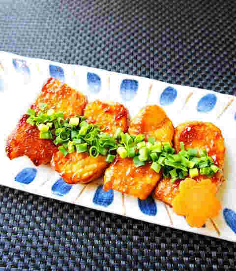 ビビンバの献立に合うマグロの照り焼きステーキ
