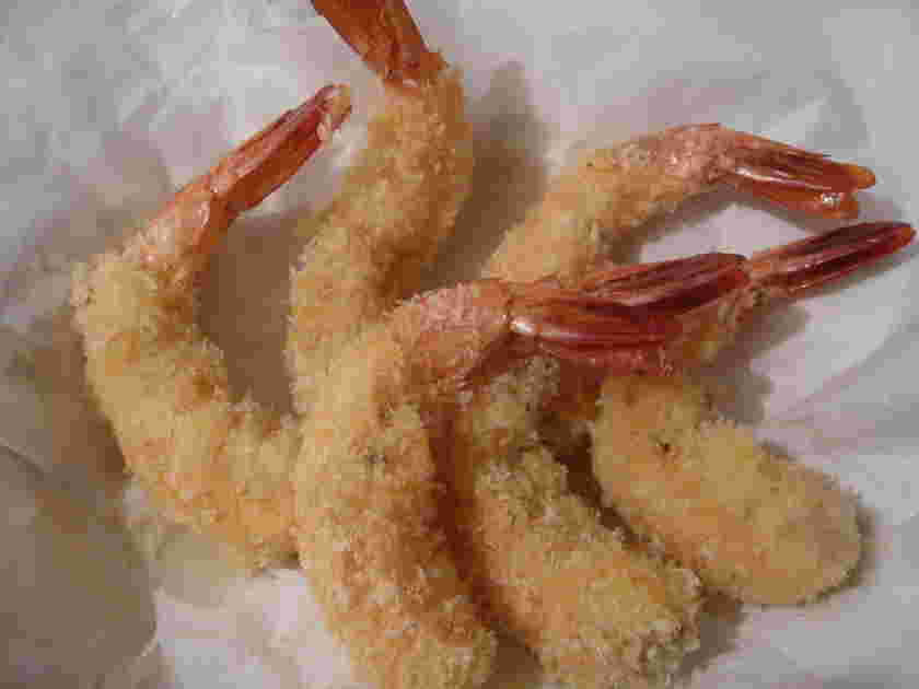 ビビンバの献立に合うトースターで作るエビフライ