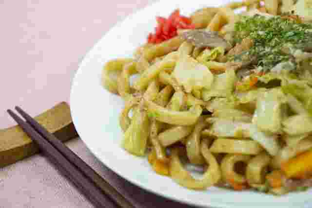 焼きうどんと箸