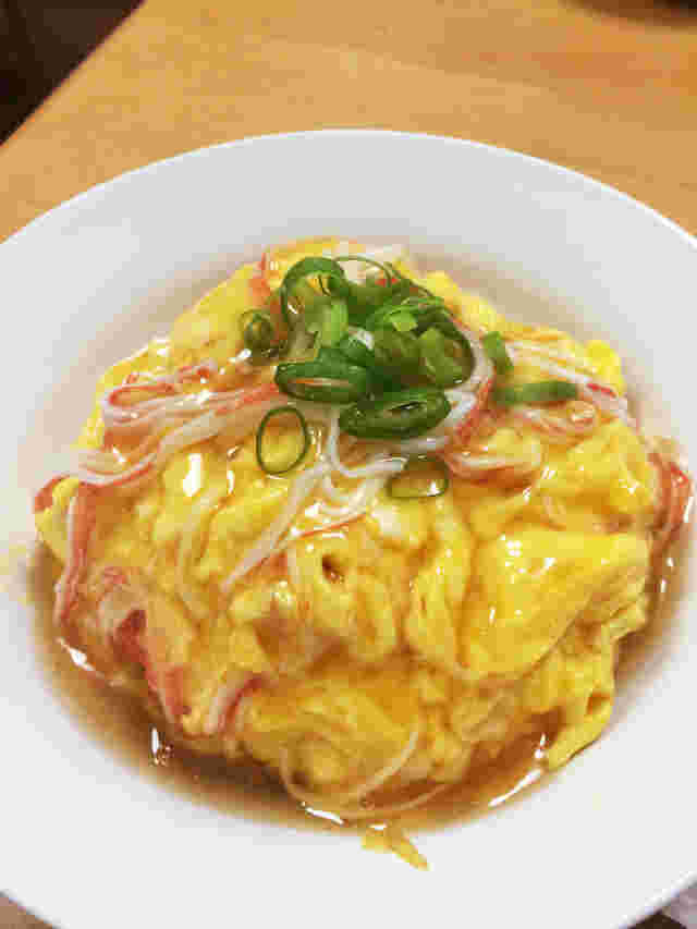 ざるラーメンの献立に合う天津飯