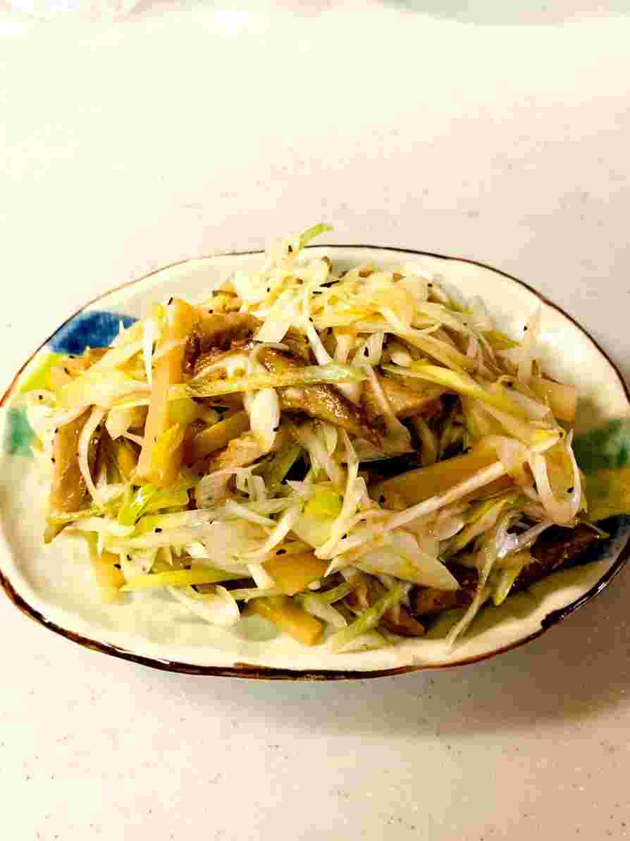 ざるラーメンの献立に合うピリ辛ネギチャーシューメンマ
