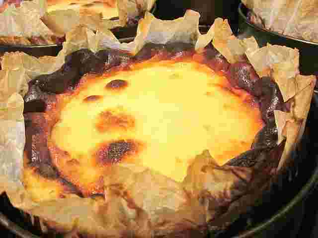 手作りのバスクチーズケーキ
