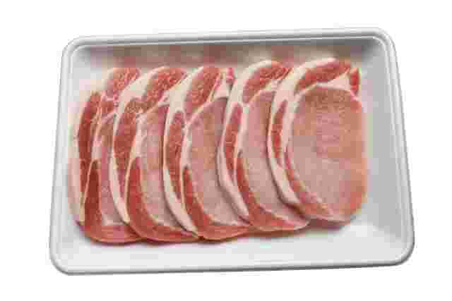 パックに入った豚ロース肉