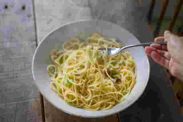 血糖値の上昇が緩やかな全粒粉パスタ