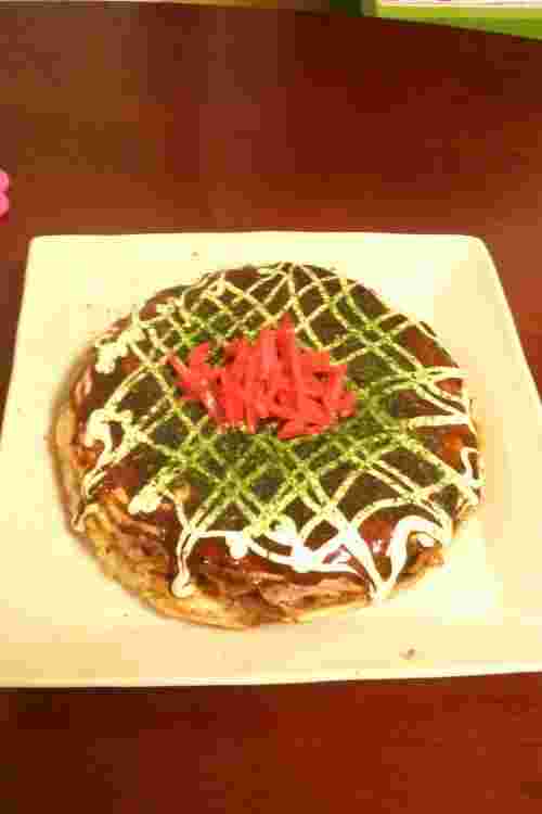 カップ焼きそばで広島風お好み焼き