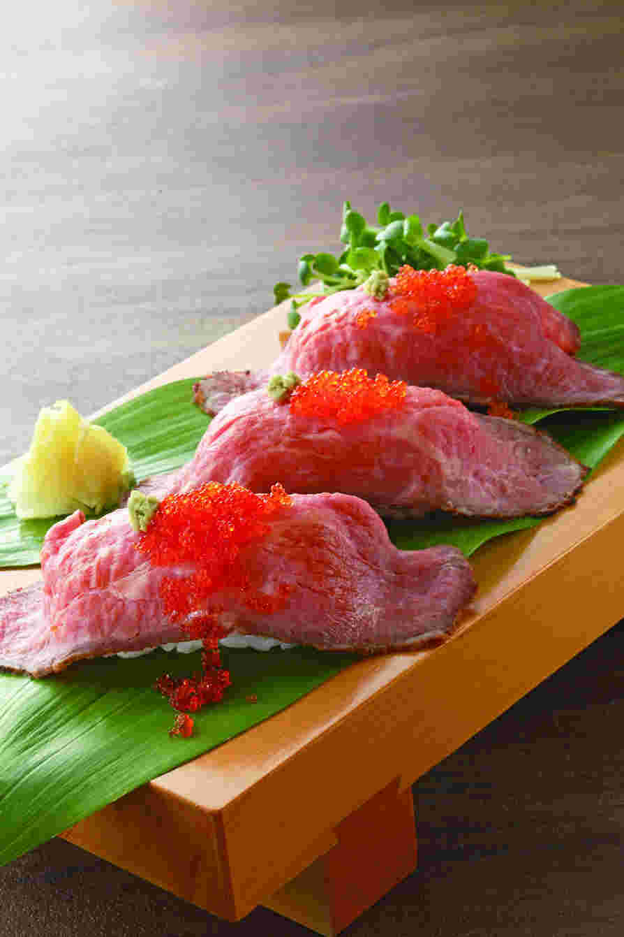 ローストビーフの肉寿司