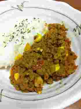 ミートローフのキーマカレー